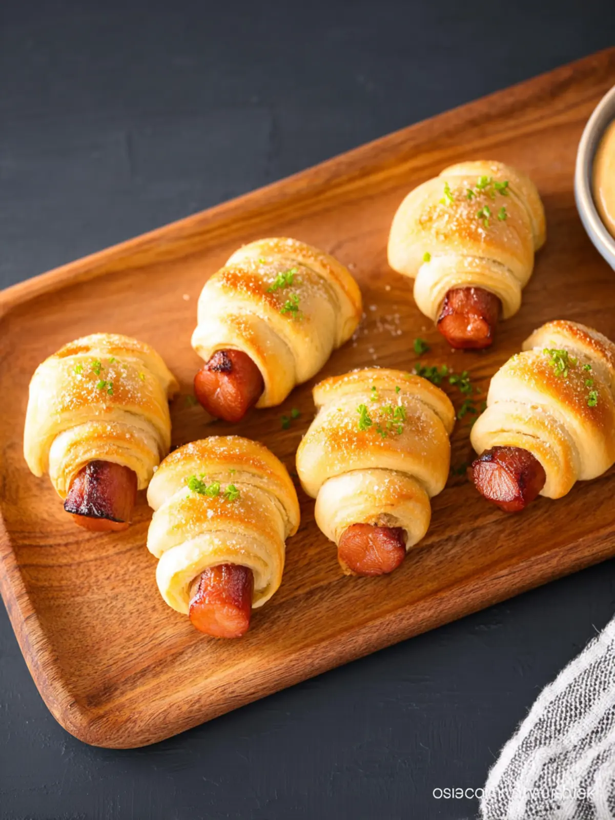 Perfectly Crispy Pigs in a Blanket with Crescent Rolls First Image