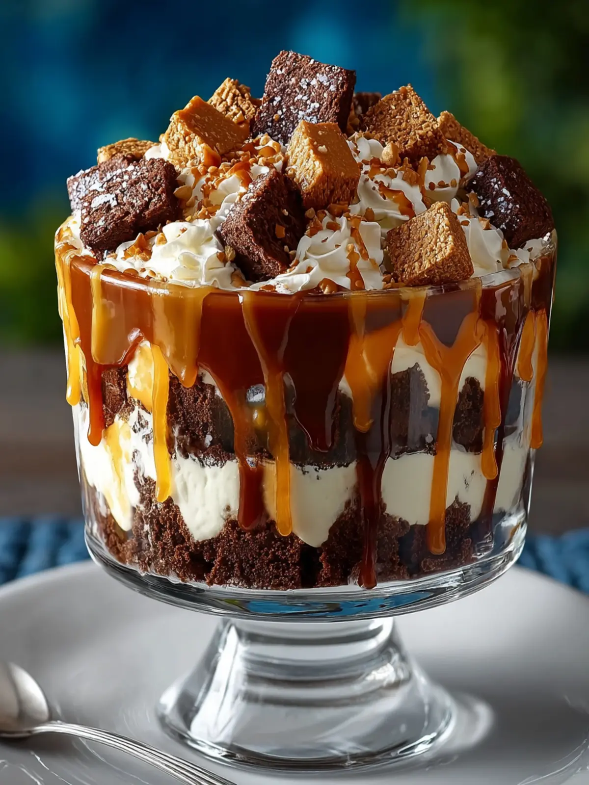 Salted Caramel Brownie Cheesecake Trifle First Image