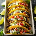 Vegetarian Black Bean Baked Taco Recipe First Image