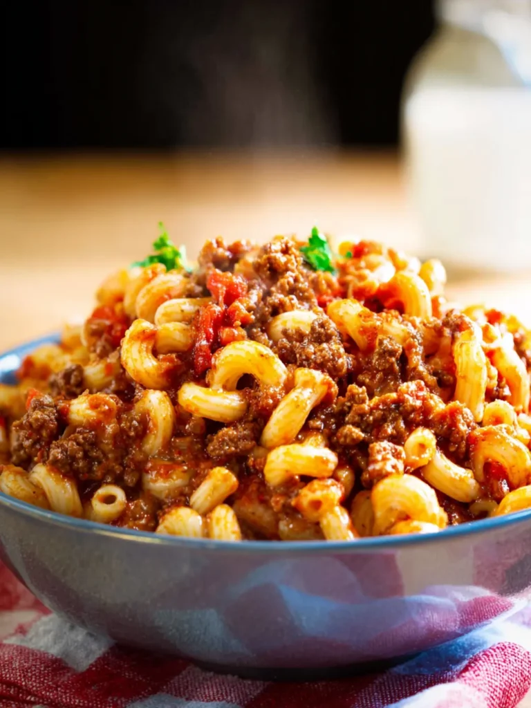 homemade beefaroni First Image