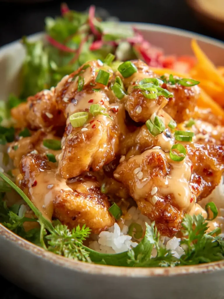 Bang Bang Chicken and Rice Bowls First Image