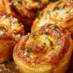 Cheesy Garlic Cruffins First Image
