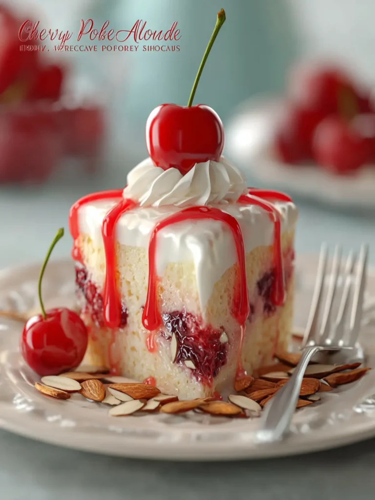 Cherry Almond Poke Cake First Image