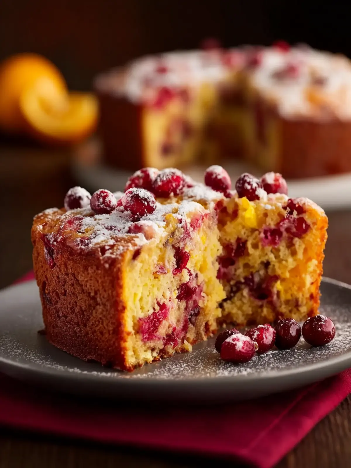 Cranberry Orange Breakfast Cake First Image