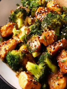 Honey Garlic Chicken with Broccoli First Image
