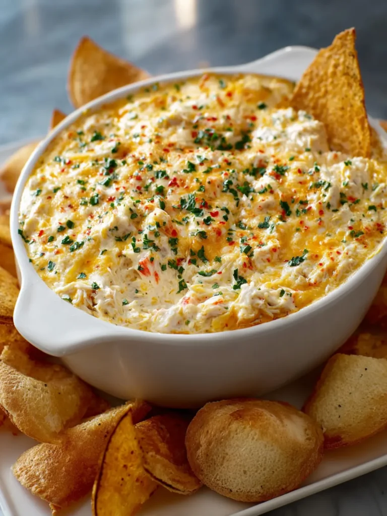 creamy cheesy crabmeat dip First Image