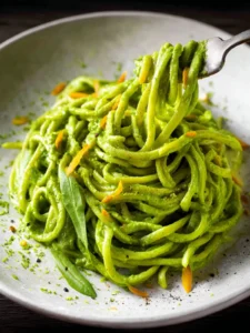 Creamy Green Pasta Sauce (High-Protein & Vegan) First Image