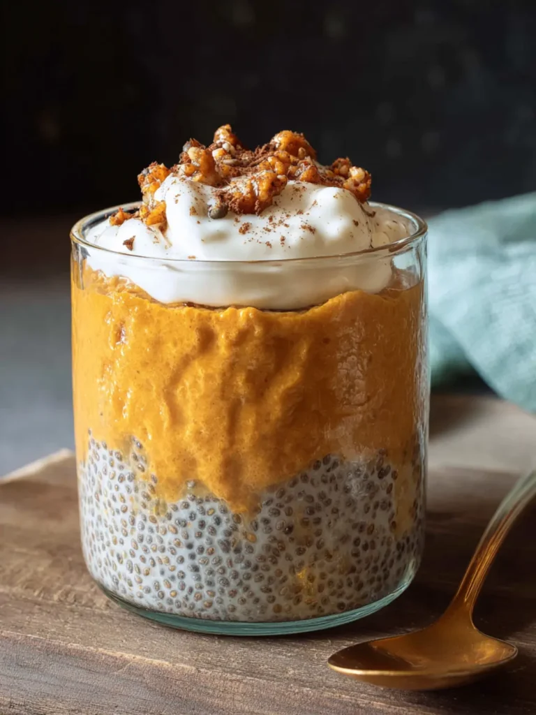 Creamy Pumpkin Pie Chia Seed Pudding with Yogurt First Image