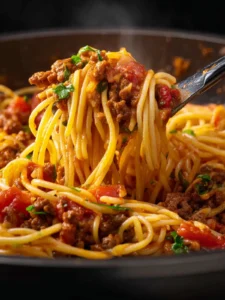 Crockpot Taco Spaghetti First Image