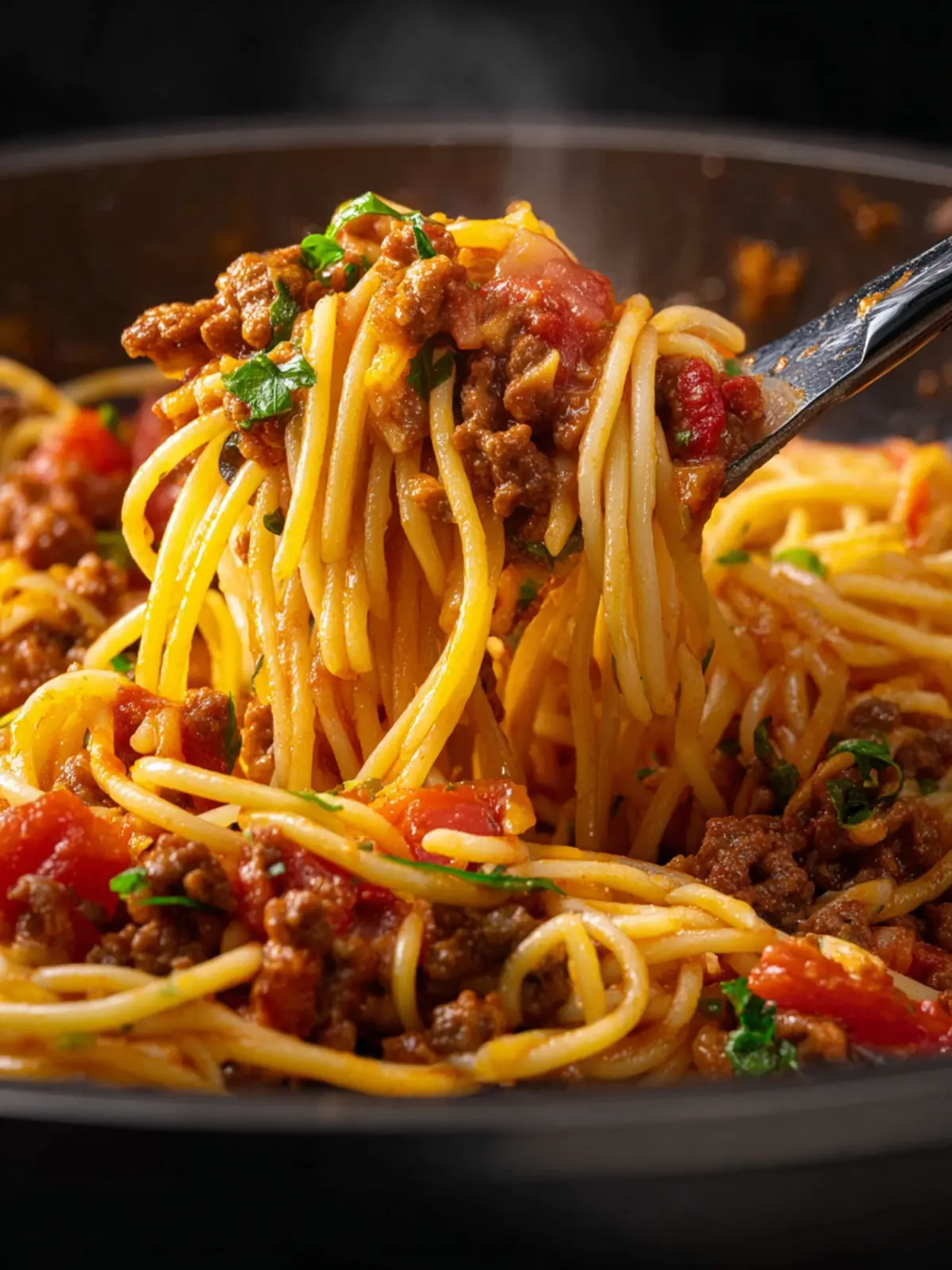 Crockpot Taco Spaghetti First Image