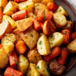 Easy Roasted Potatoes and Carrots First Image