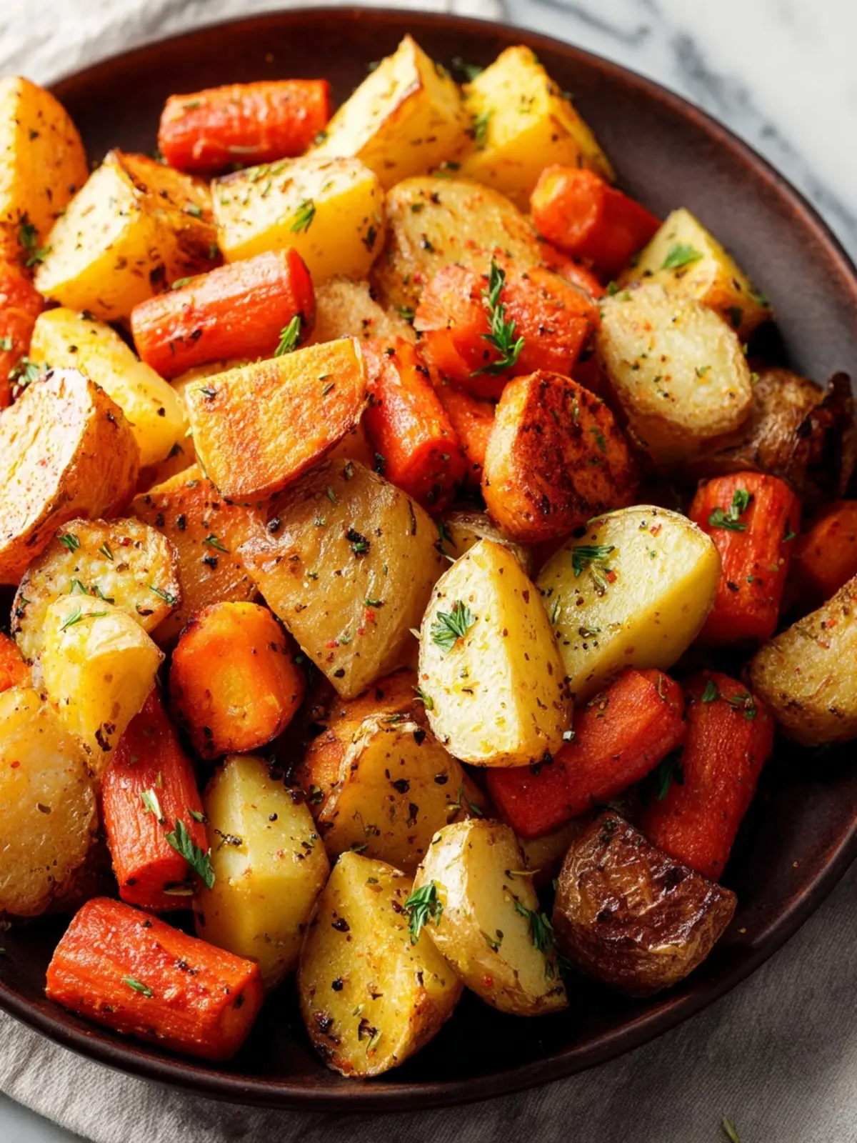 Easy Roasted Potatoes and Carrots: Irresistibly Flavorful Delight