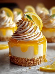 Indulge in Zesty Lemon Meringue Cheesecakes Today, No Guilt! First Image