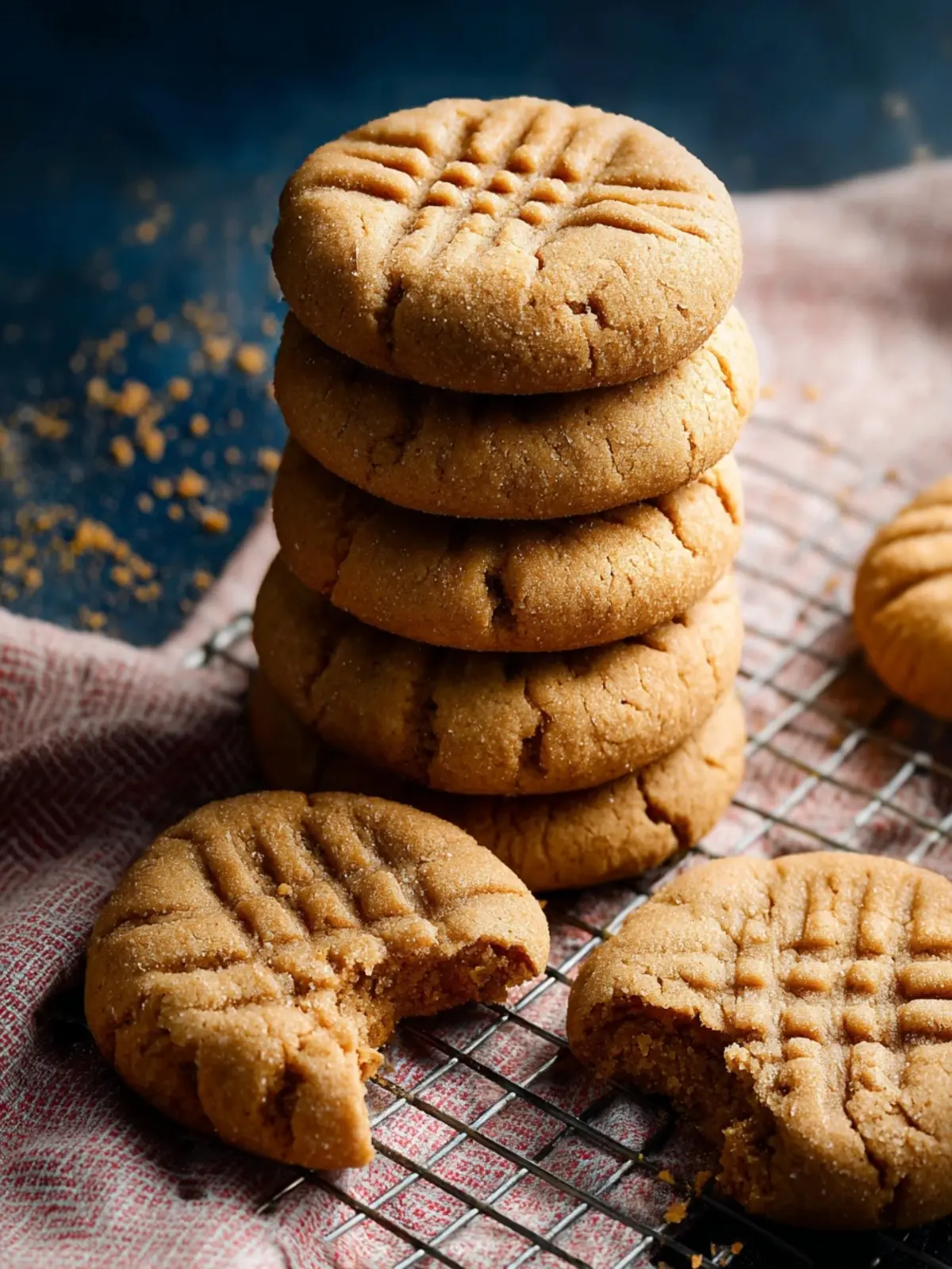 Soft & Thick Peanut Butter Cookies First Image