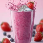 Strawberry Blueberry Smoothie with Greek Yogurt First Image